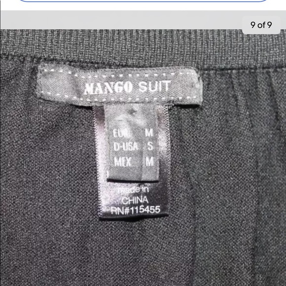 Mango Suit Women’s Black Sweater Dress Mini Long Sleeve S - Picture 8 of 8